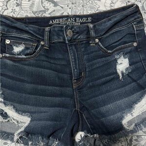 American Eagle Outfitters Dark Blue Jean Shorts